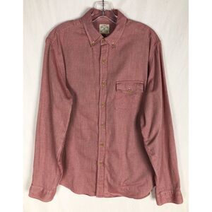 J Crew‎ Work Shirt Button Down Mens Size M Pink  Long Sleeve Shirt.